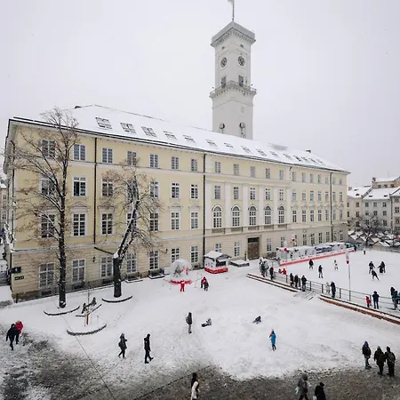 View On Rynok Square Apartments Lviv Exterior photo